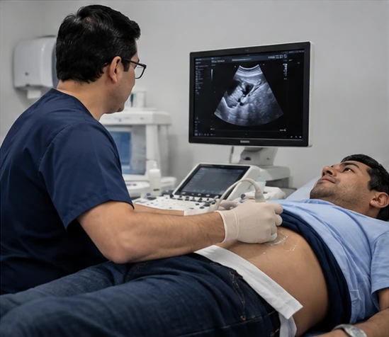 Estudio ecográfico abdominal